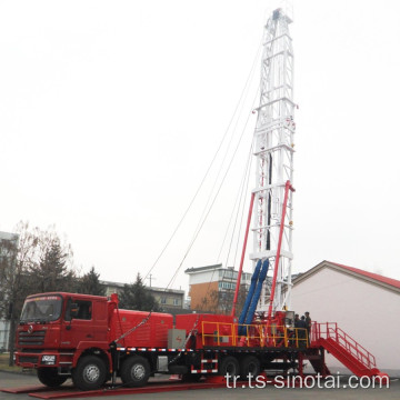 SINOTAI API Sertifikalı 40T 250HP No-Guyline Workover Rig